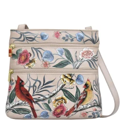 Handbags*Anuschka , Small Travel Companion Cardinal Family