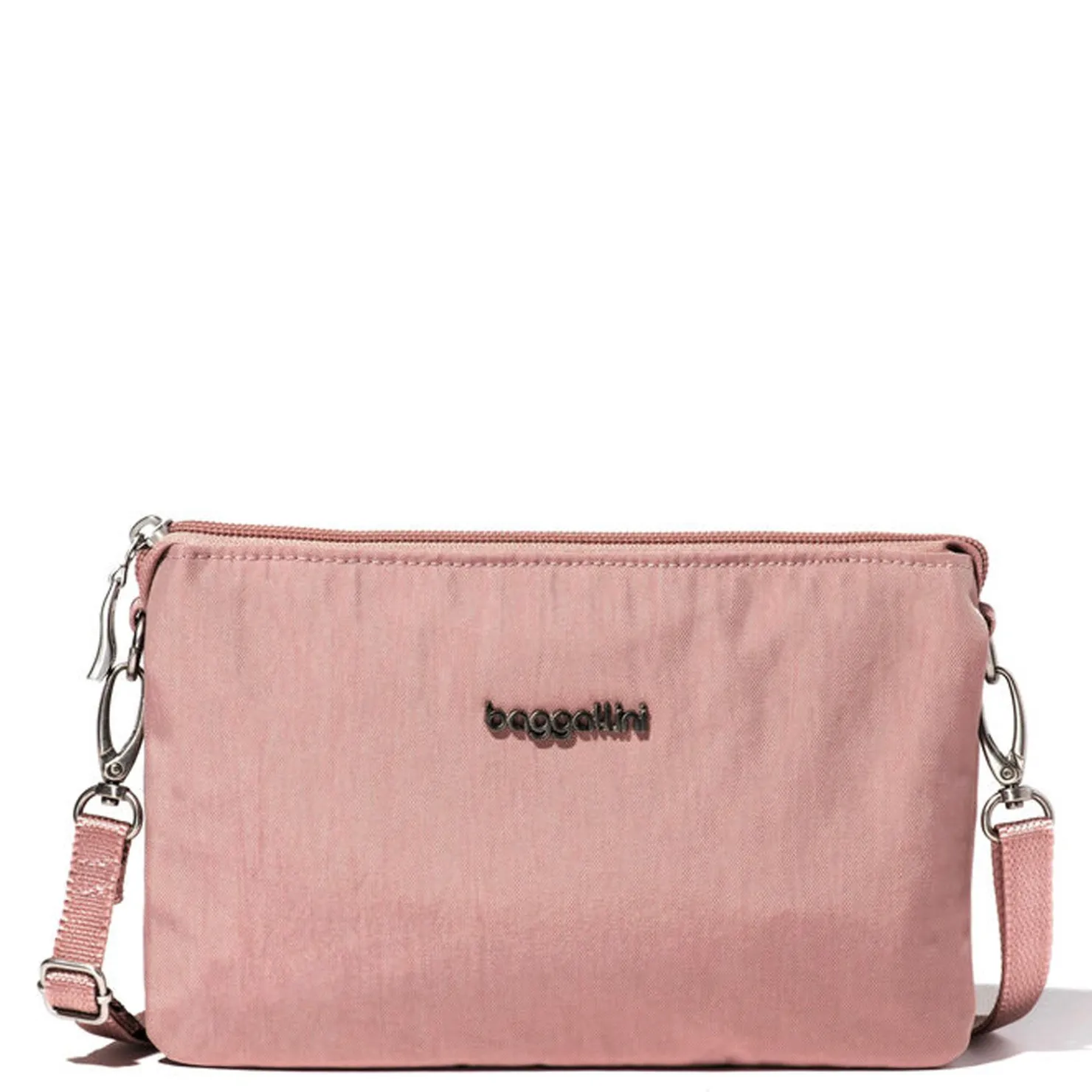 Handbags*Baggallini Inc Baggallini, The Only Mini Bag Wood Rose