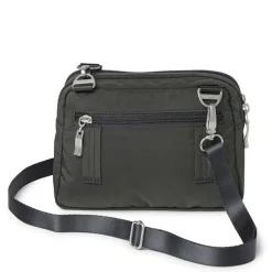 Handbags*Baggallini Inc Baggallini, Triple Zip Bagg Charcoal