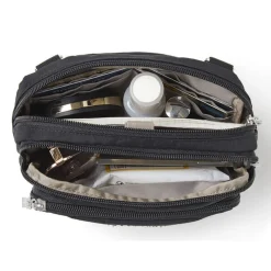 Handbags*Baggallini Inc Baggallini, Triple Zip Bagg Charcoal