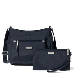 Handbags*Baggallini Inc Baggallini, Uptown Bagg with RFID Phone Wristlet French Navy