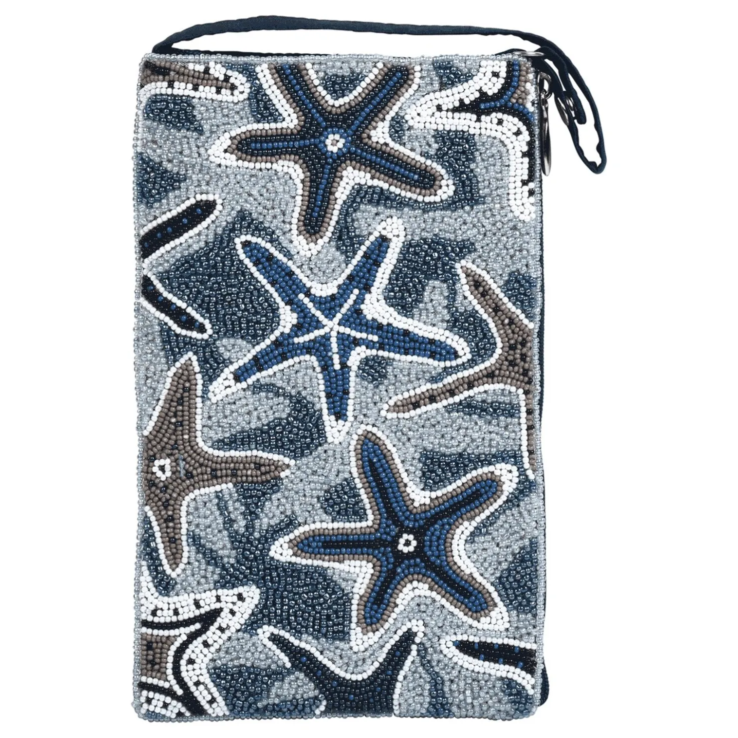 Handbags*Bamboo Trading Company , Starfish Party Club Bag Blue Multi