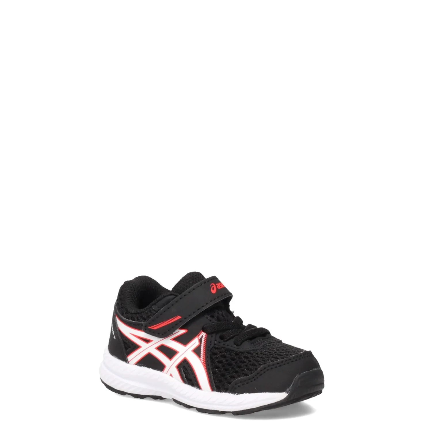Sneakers & Athletic*ASICS Boy's , Contend 7 TS Running Shoe - Toddler Black Red
