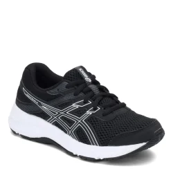 Little Kid (10.5-3)*ASICS Boy's , GEL-Contend 6 Running Shoe - Little Kid & Big Kid Black / White