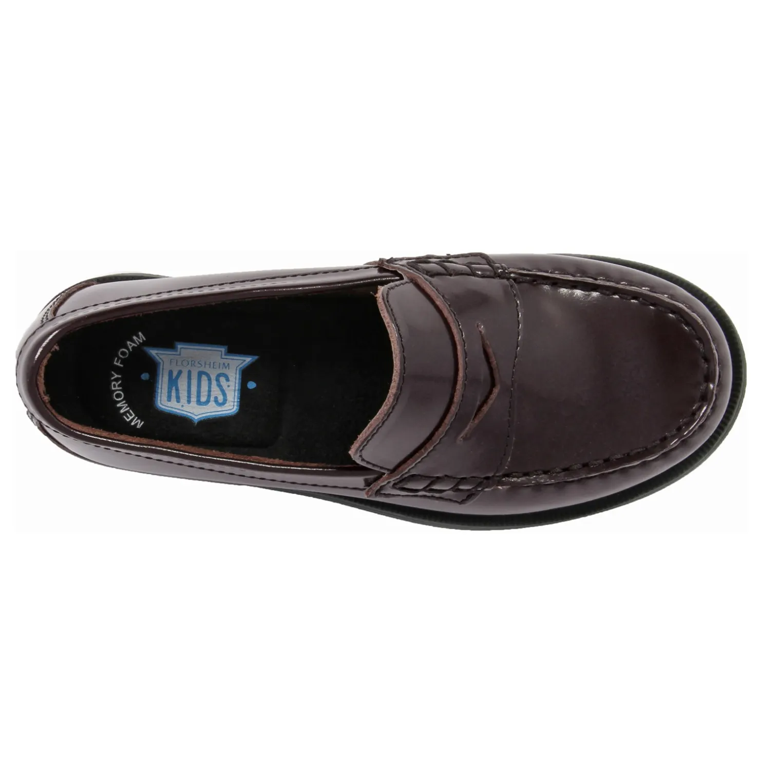 Big Kid (3.5-7)*Florsheim Boy's , Croquet Penny Loafer JR - Little Kid & Big Kid Burgundy