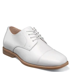 Big Kid (3.5-7)*Florsheim Boy's , Reveal Cap Toe Oxford JR - Little Kid & Big Kid White