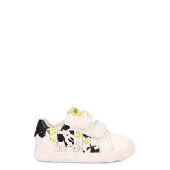 Toddler (3.5-10)*Geox USA Inc Boy's Geox, DISNEY Kilwi Mickey Sneaker - Toddler White/Fluo Yellow