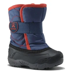 Boots*Kamik Boy's , Snowbug Snow Boot - Toddler & Little Kid Navy/Orange