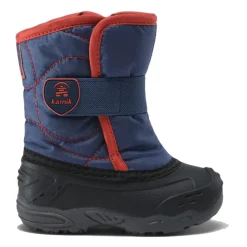 Boots*Kamik Boy's , Snowbug Snow Boot - Toddler & Little Kid Navy/Orange