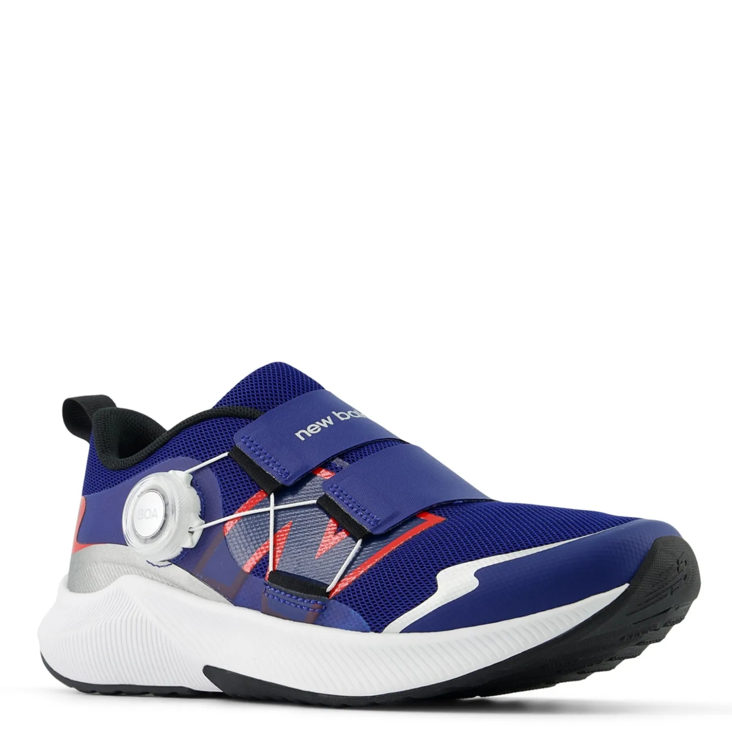 Big Kid (3.5-7)*New Balance Boy's , Fuel Core Reveal v4 Sneaker - Big Kid Inkwell/Team Red/Silver