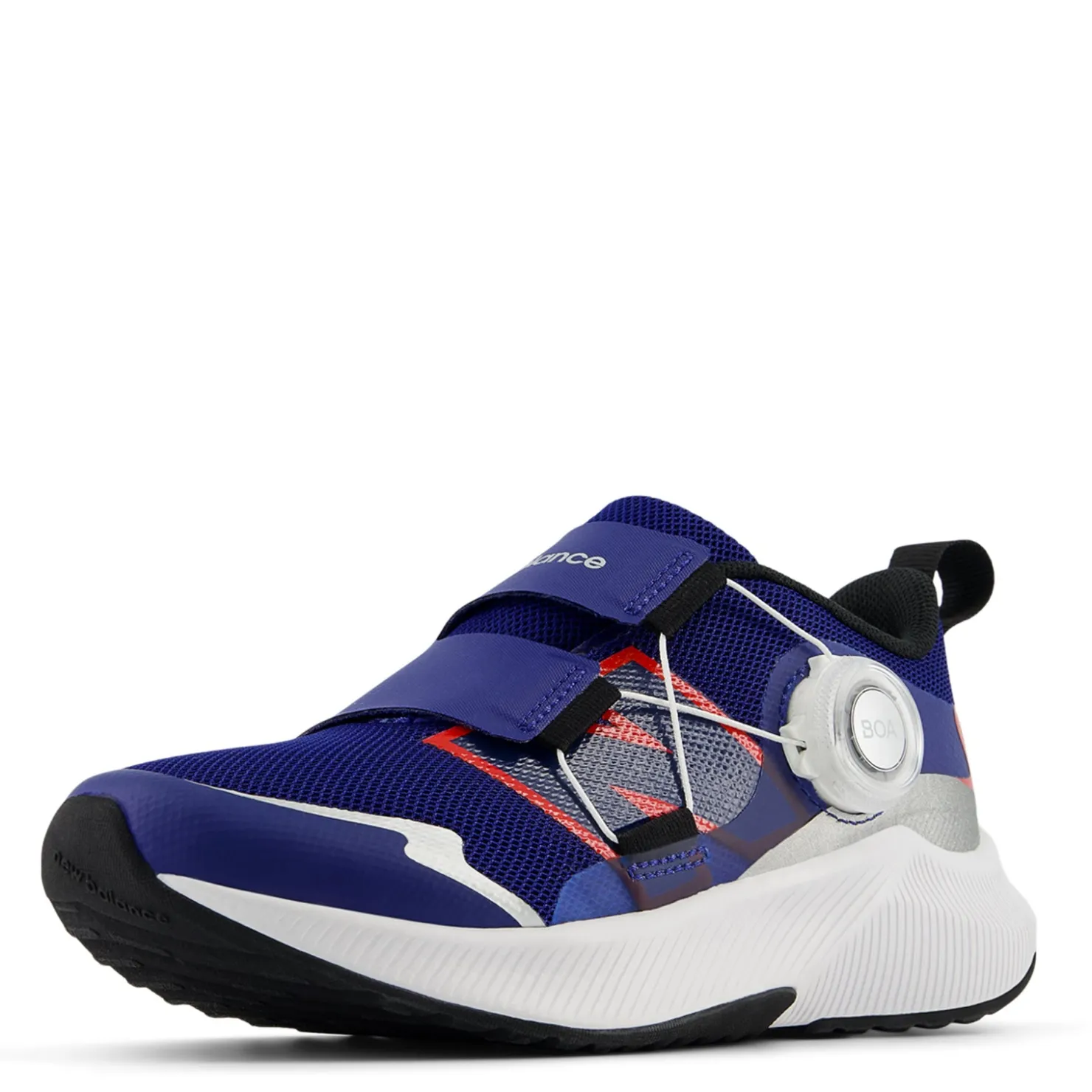 Little Kid (10.5-3)*New Balance Boy's , Fuel Core Reveal v4 Sneaker - Little Kid Inkwell/Team Red/Silver