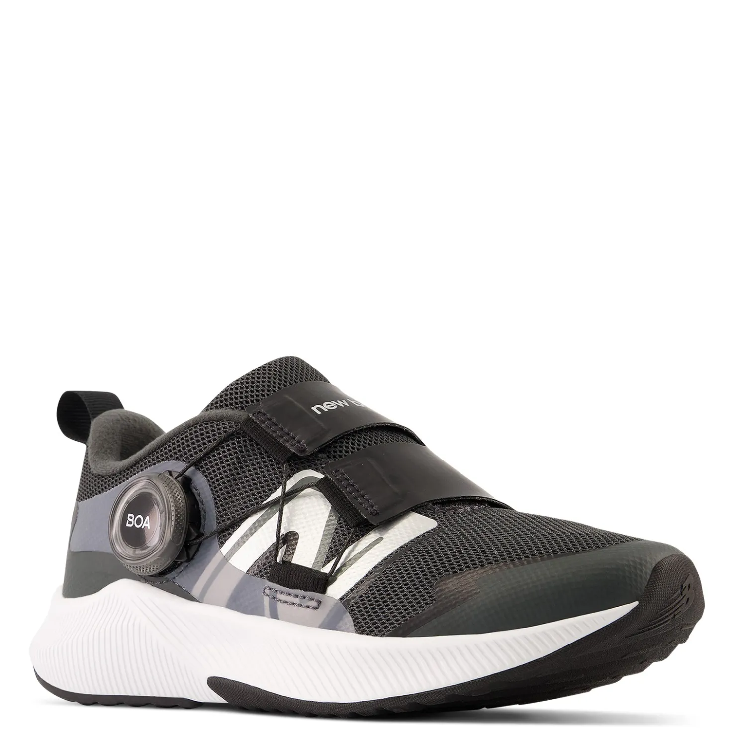 Little Kid (10.5-3)*New Balance Boy's , Fuel Core Reveal v4 Sneaker - Little Kid Blacktop/Black/Silver Metallic
