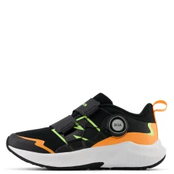Sneakers & Athletic*New Balance Boy's , Fuel Core Reveal v4 Sneaker - Little Kid Black/Bleached Lime Glo/Hot Mango