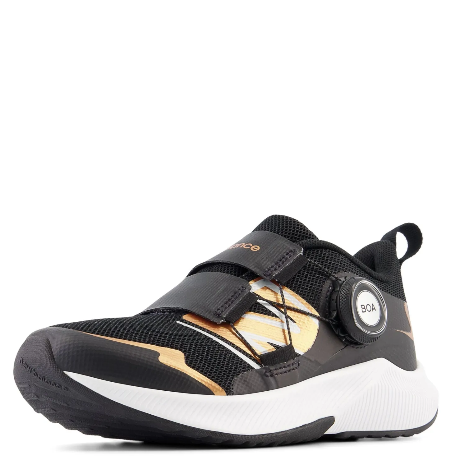 Little Kid (10.5-3)*New Balance Boy's , Fuel Core Reveal v4 Sneaker - Little Kid Black/Copper Metallic/Silver Metallic