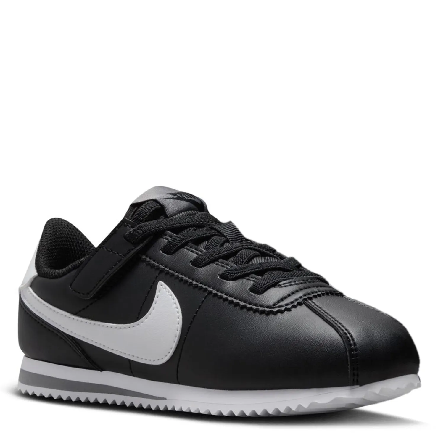 Little Kid (10.5-3)*Nike Boy's , Cortez EasyOn Sneaker - Little Kid Black/White-Cool Grey