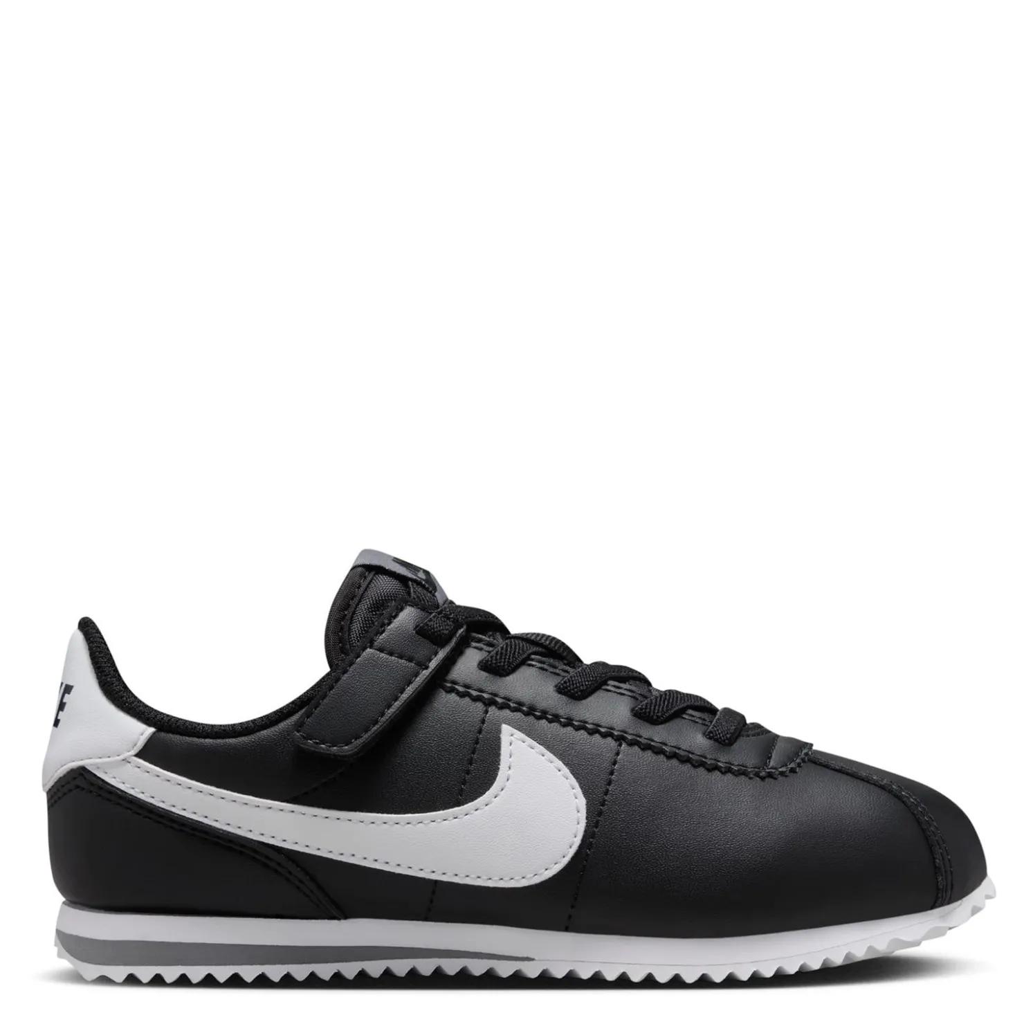 Little Kid (10.5-3)*Nike Boy's , Cortez EasyOn Sneaker - Little Kid Black/White-Cool Grey