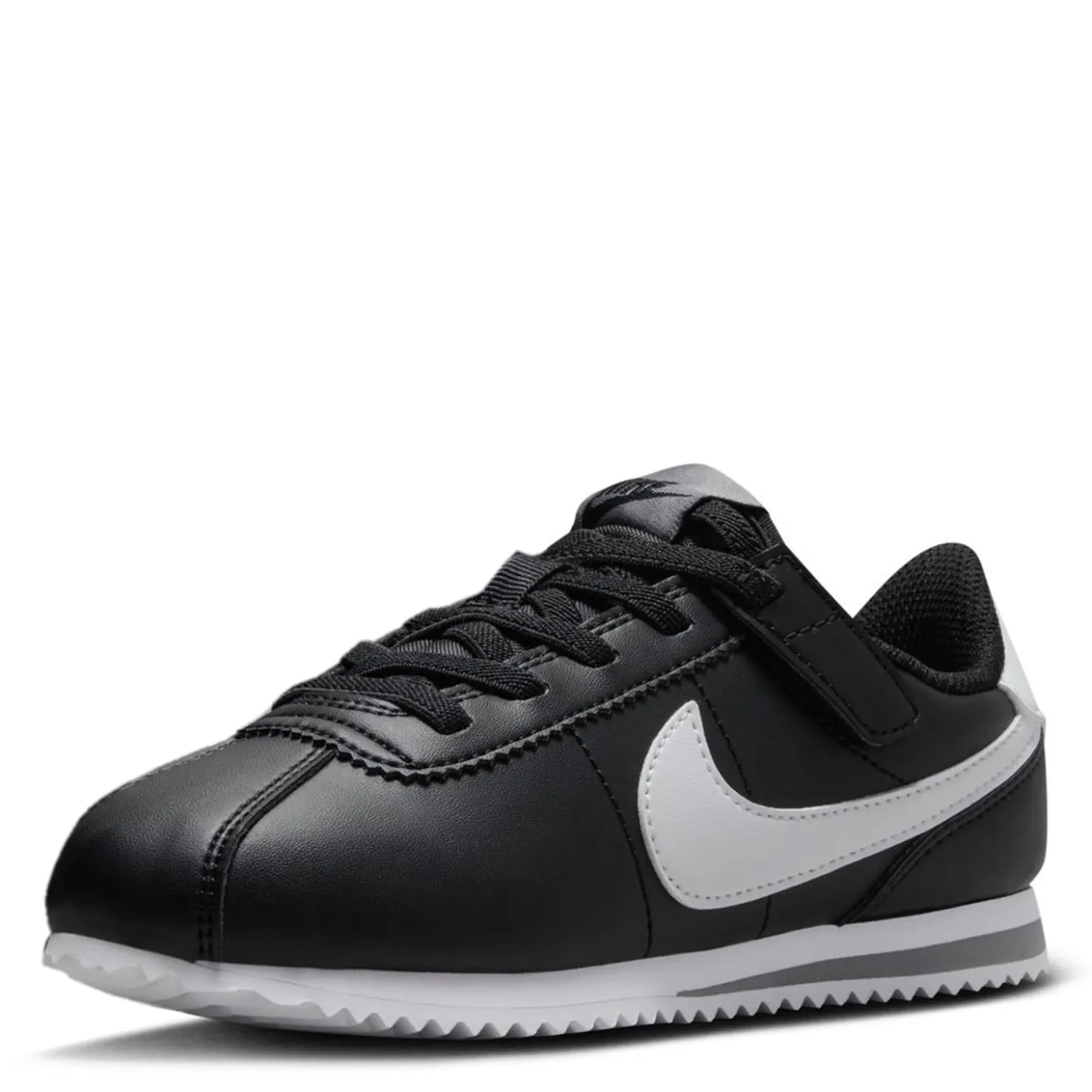 Little Kid (10.5-3)*Nike Boy's , Cortez EasyOn Sneaker - Little Kid Black/White-Cool Grey