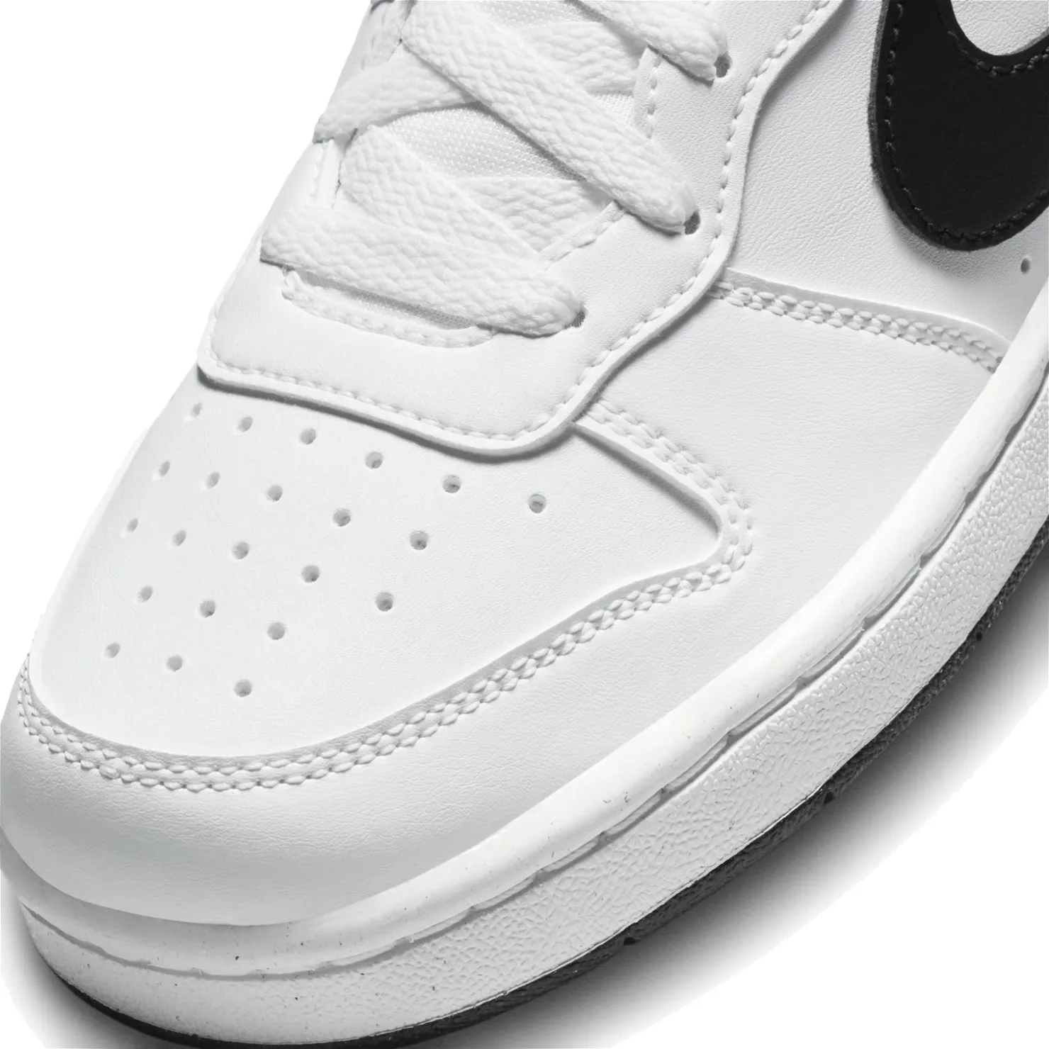 Sneakers & Athletic*Nike Boy's , Court Borough Low Recraft Sneaker - Big Kid White/Black