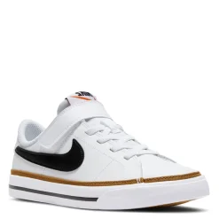 Sneakers & Athletic*Nike Boy's , Court Legacy Sneaker - Little Kid White/Black/Gum