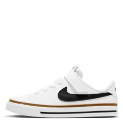 Sneakers & Athletic*Nike Boy's , Court Legacy Sneaker - Little Kid White/Black/Gum