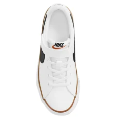 Sneakers & Athletic*Nike Boy's , Court Legacy Sneaker - Little Kid White/Black/Gum