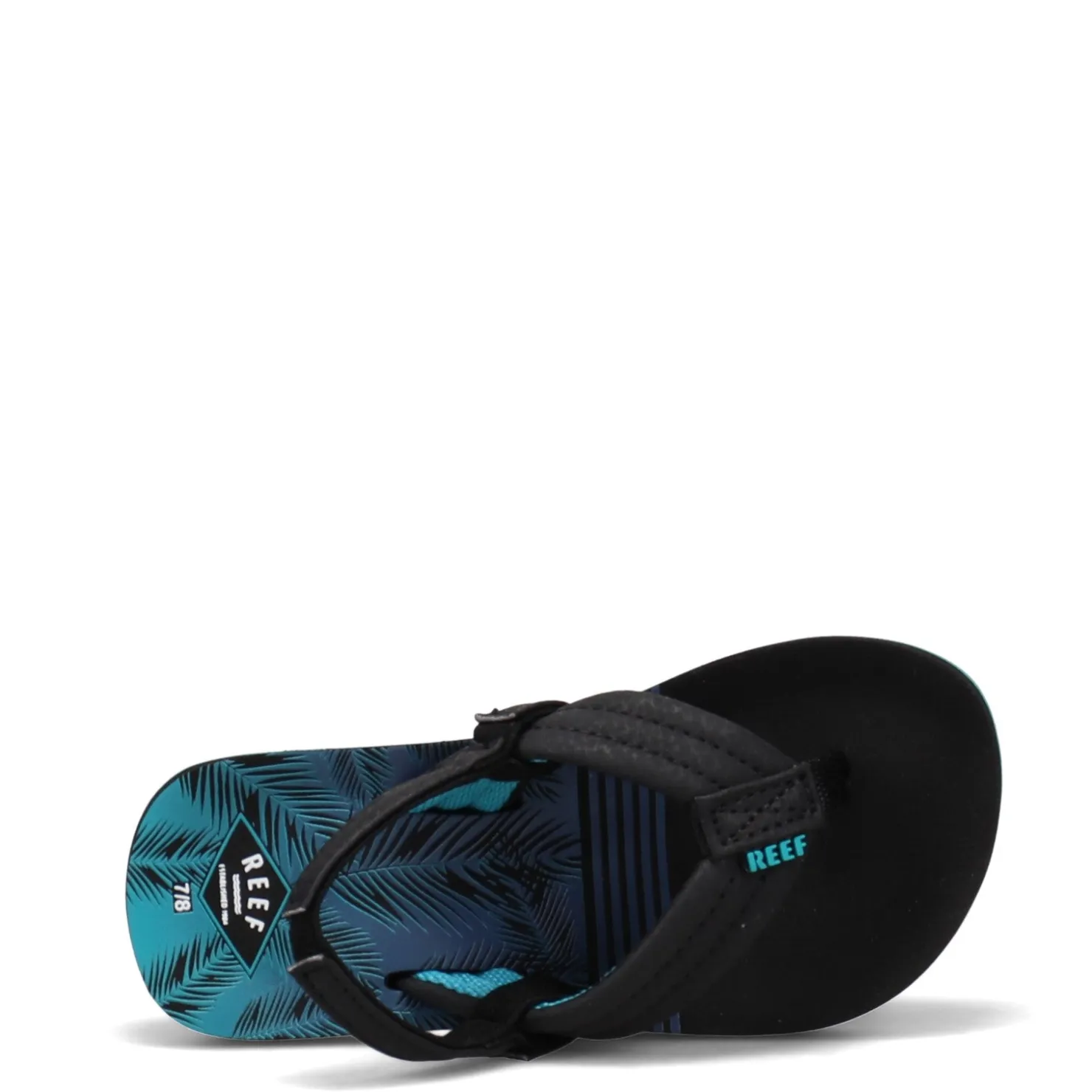 Little Kid (10.5-3)*Reef Boy's , Little Ahi Sandal - Toddler & Little Kid Aqua Palms