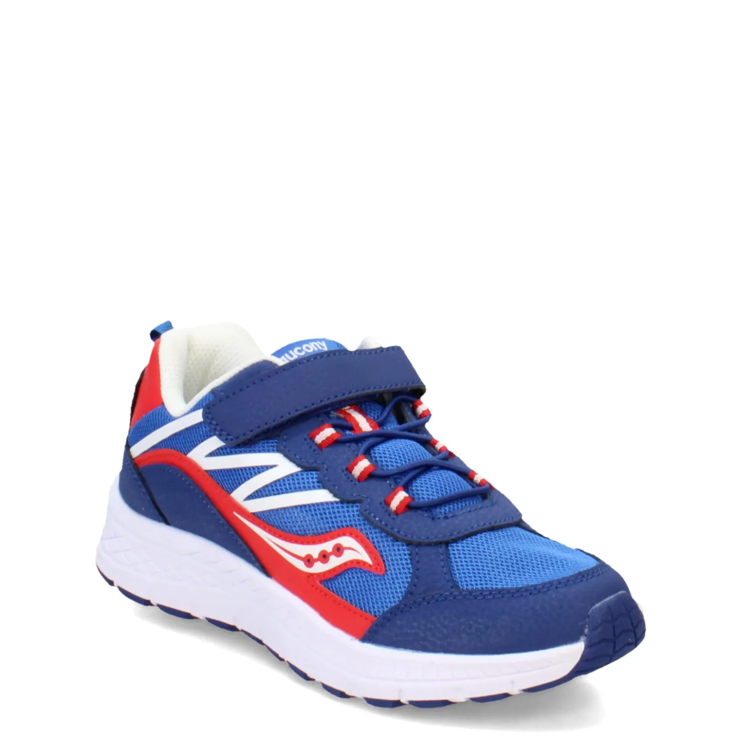 Sneakers & Athletic*Saucony Boy's , Dash AC Sneaker - Little Kid Blue/Red/White
