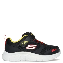 Toddler (3.5-10)*Skechers Boy's , Comfy Flex 3.0 Sneaker - Toddler Black/Red