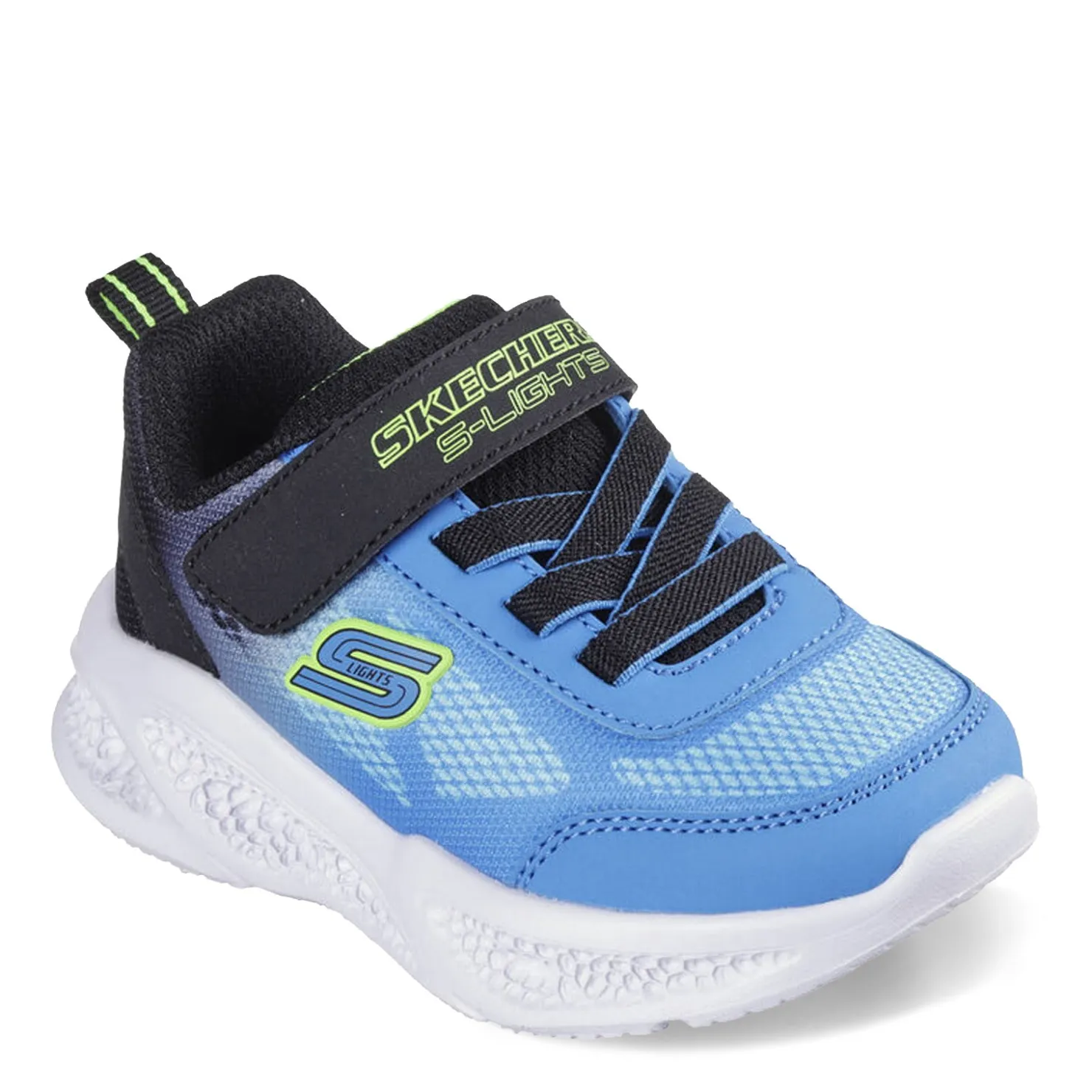 Sneakers & Athletic*Skechers Boy's , Meteor-Lights - Krendox Sneaker - Toddler Black/Blue