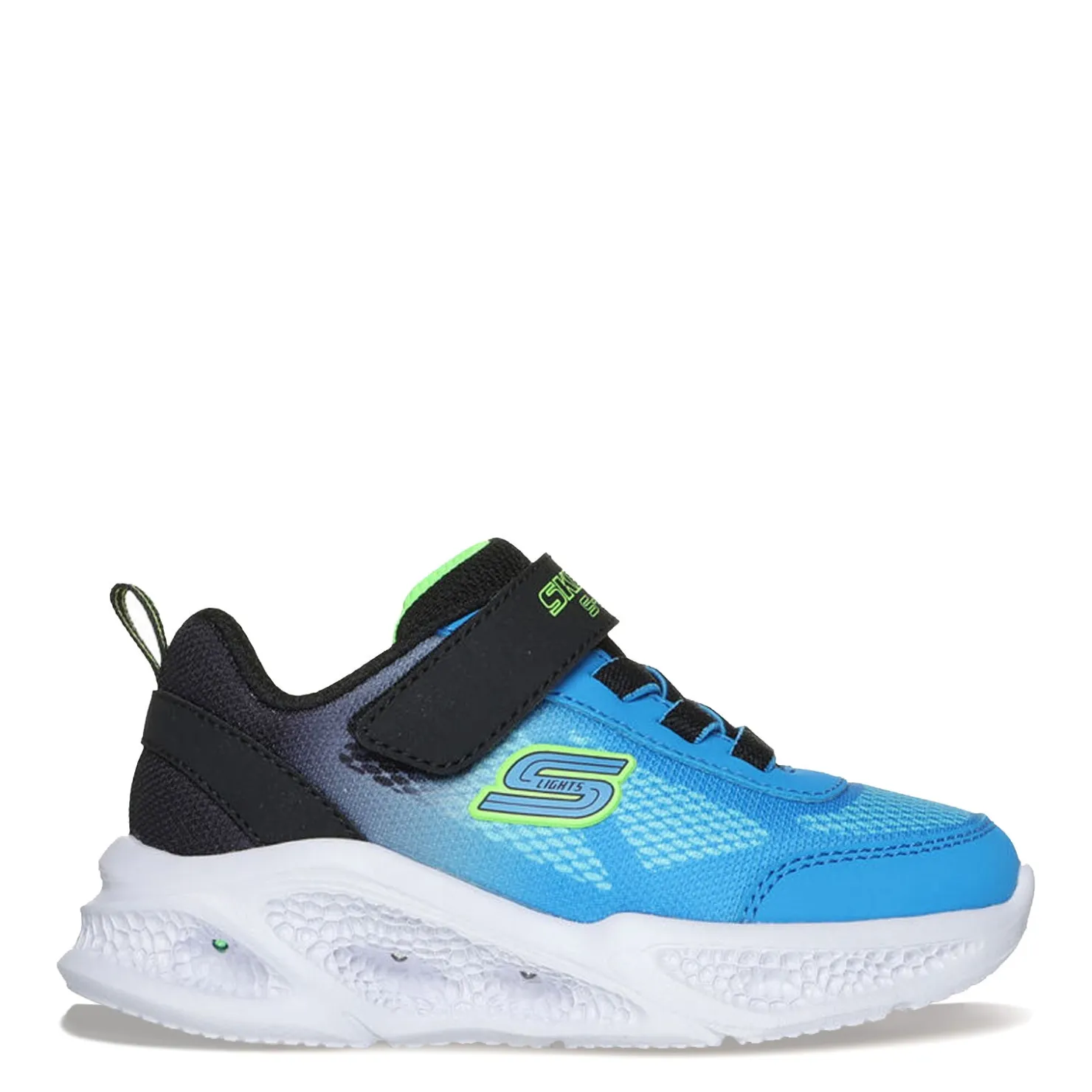 Sneakers & Athletic*Skechers Boy's , Meteor-Lights - Krendox Sneaker - Toddler Black/Blue