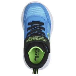 Sneakers & Athletic*Skechers Boy's , Meteor-Lights - Krendox Sneaker - Toddler Black/Blue