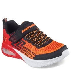 Sneakers & Athletic*Skechers Boy's , Microscope Max Advance Sneaker - Little Kid Black/Red/Orange