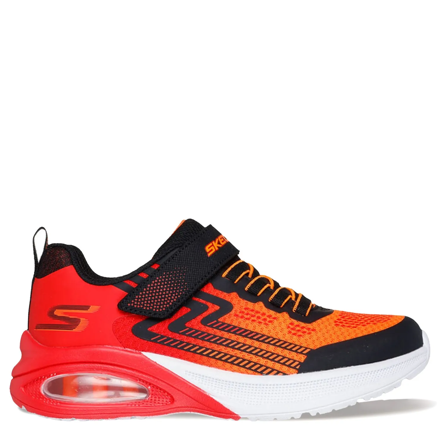 Sneakers & Athletic*Skechers Boy's , Microscope Max Advance Sneaker - Little Kid Black/Red/Orange