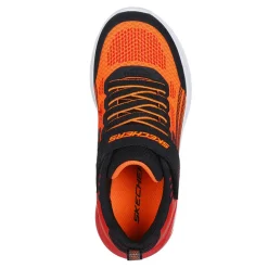 Sneakers & Athletic*Skechers Boy's , Microscope Max Advance Sneaker - Little Kid Black/Red/Orange