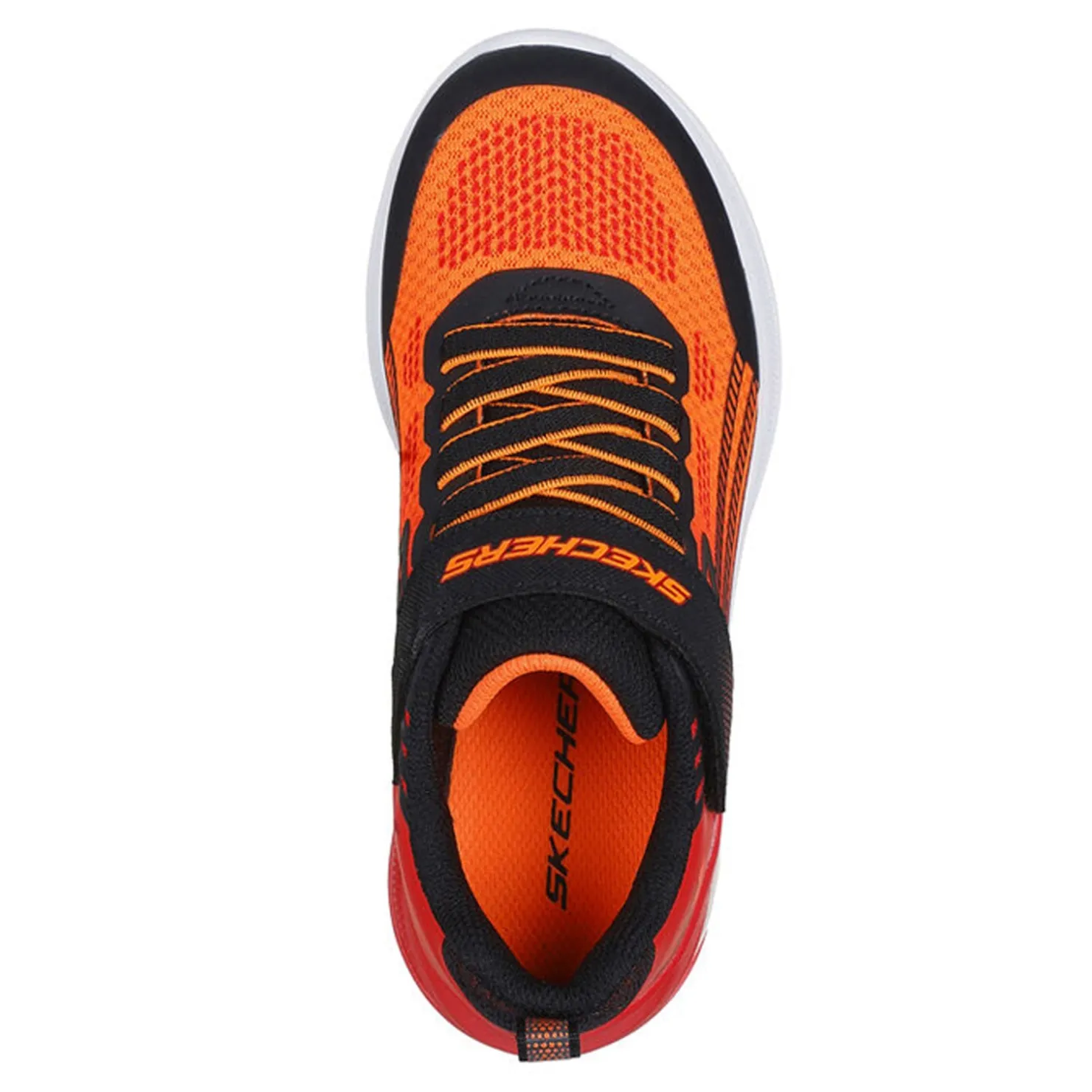 Sneakers & Athletic*Skechers Boy's , Microscope Max Advance Sneaker - Little Kid Black/Red/Orange