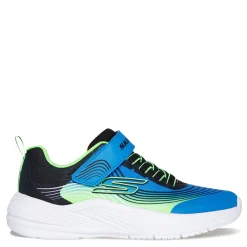 Sneakers & Athletic*Skechers Boy's , Microspec Advance Sneaker - Little Kid Blue/Lime/Black