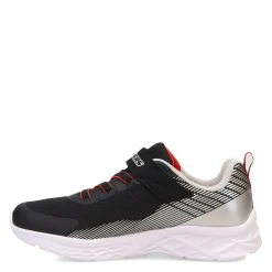 Sneakers & Athletic*Skechers Boy's , Microspec II – Zovrix Sneaker - Little Kid & Big Kid Black/Silver/Red