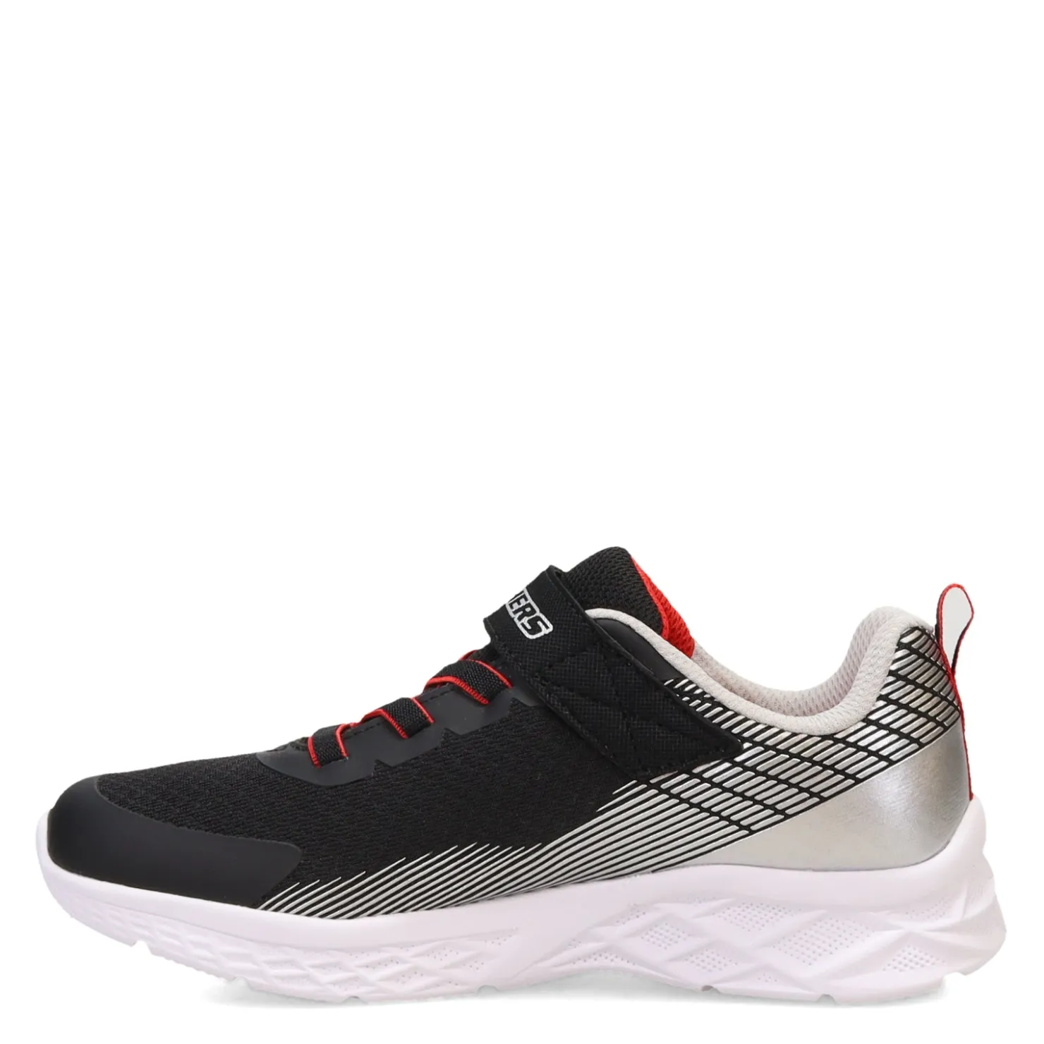 Sneakers & Athletic*Skechers Boy's , Microspec II – Zovrix Sneaker - Little Kid & Big Kid Black/Silver/Red