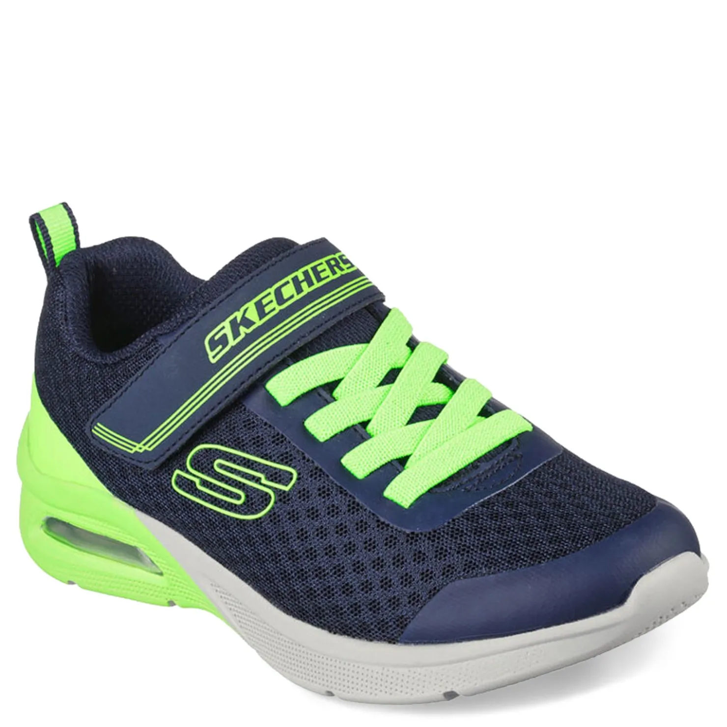 Sneakers & Athletic*Skechers Boy's , Microspec Max Gorvix Sneaker Navy/Lime