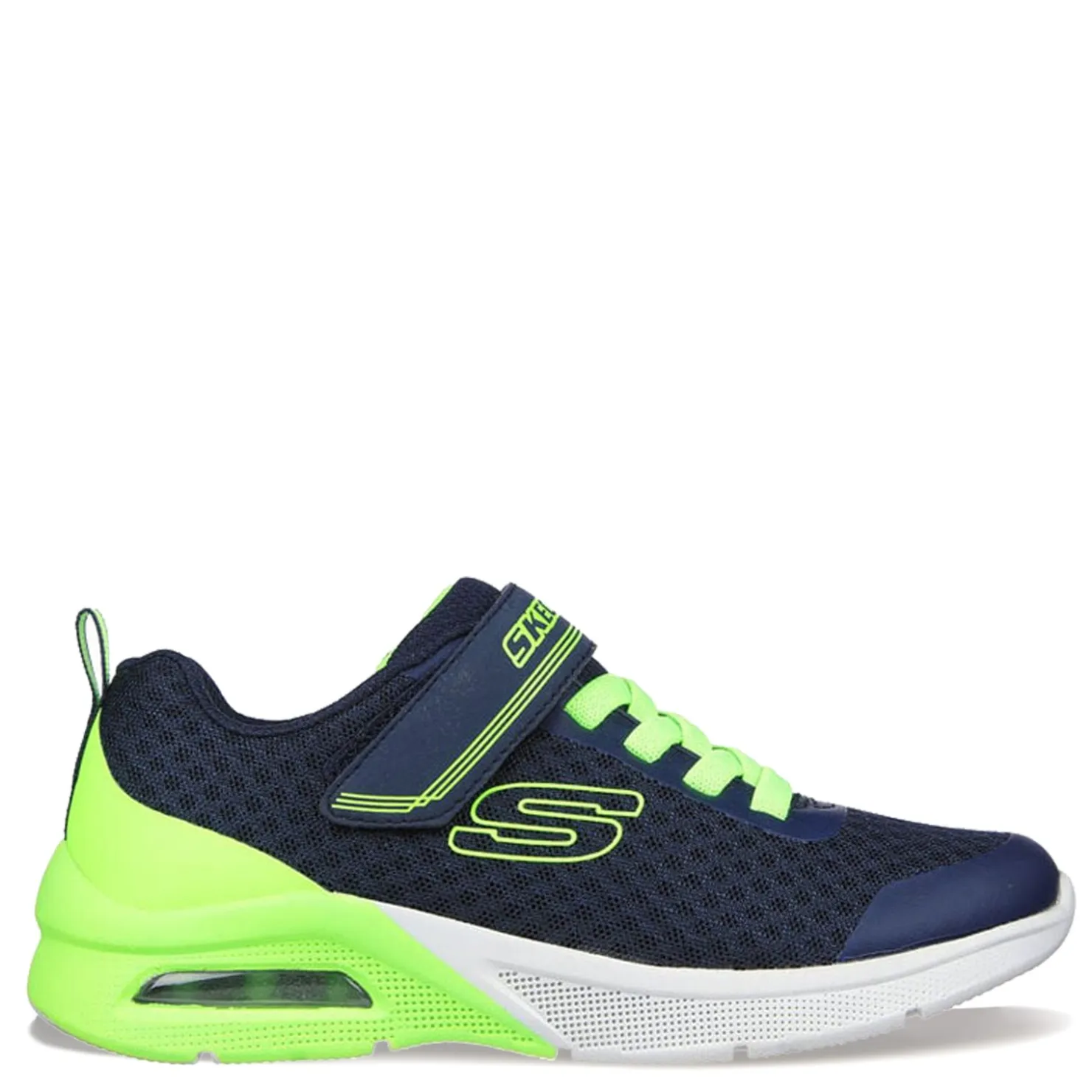 Sneakers & Athletic*Skechers Boy's , Microspec Max Gorvix Sneaker Navy/Lime
