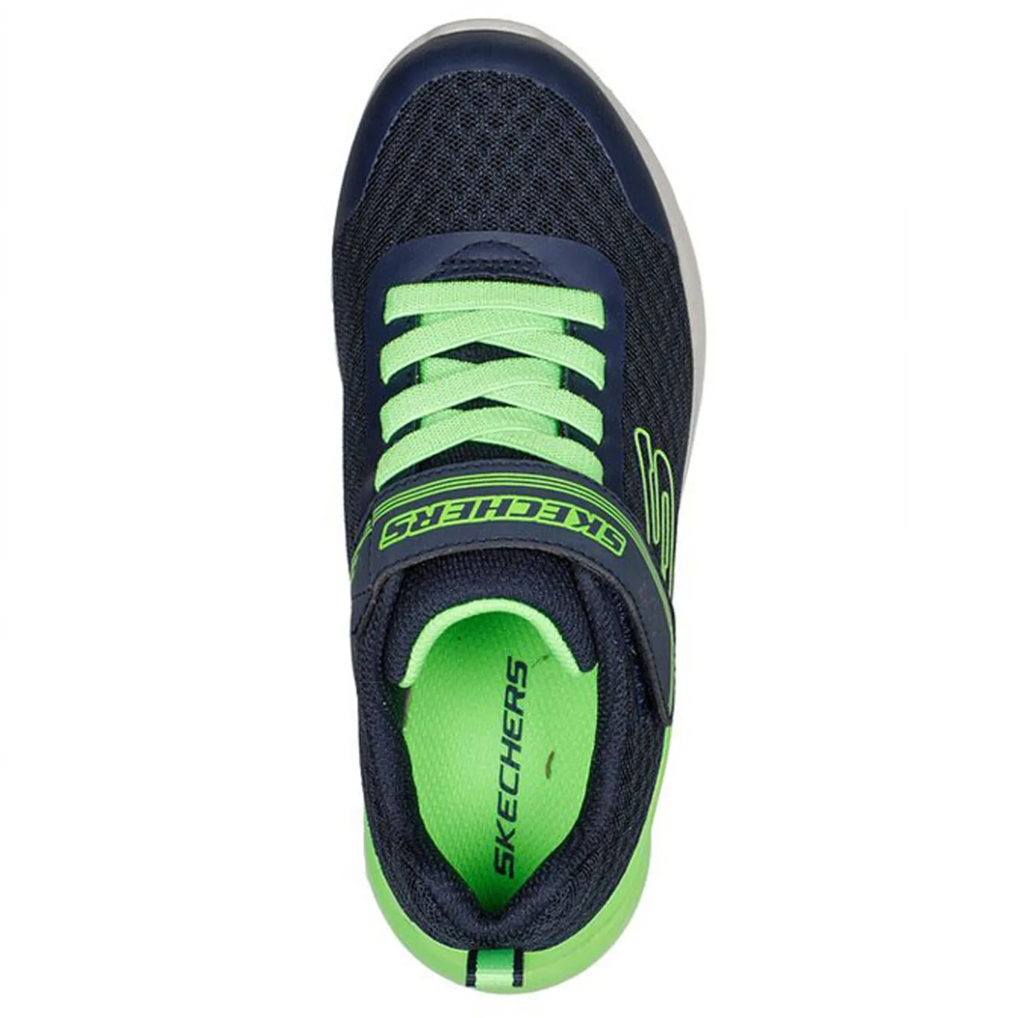 Sneakers & Athletic*Skechers Boy's , Microspec Max Gorvix Sneaker Navy/Lime