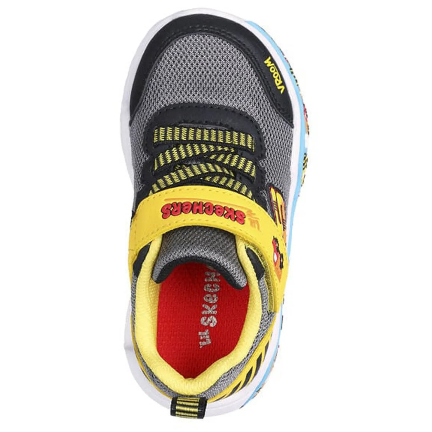 Toddler (3.5-10)*Skechers Boy's , Play Scene Sneaker - Toddler Black/Yellow