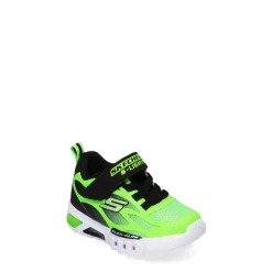 Toddler (3.5-10)*Skechers Boy's , S Lights Flex - Glow Sneaker - Toddler Lime/Black