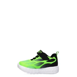Toddler (3.5-10)*Skechers Boy's , S Lights Flex - Glow Sneaker - Toddler Lime/Black