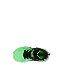 Toddler (3.5-10)*Skechers Boy's , S Lights Flex - Glow Sneaker - Toddler Lime/Black