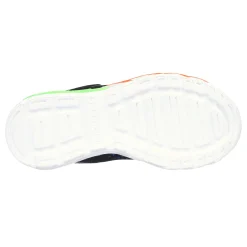 Big Kid (3.5-7)*Skechers Boy's , S Lights: Flex-Glow Bolt Sneaker - Little Kid Black/Blue/Lime/Orange