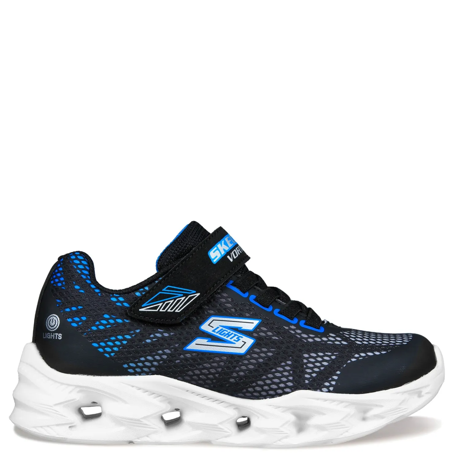 Little Kid (10.5-3)*Skechers Boy's , S Lights: Vortex-Flash - Zorent Sneaker - Little Kid & Big Kid Black/Blue