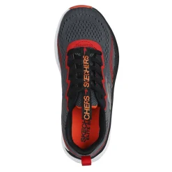 Big Kid (3.5-7)*Skechers Boy’s , Elite Sport - Push-Pace – Little Kid & Big Kid Charcoal/Red/Orange