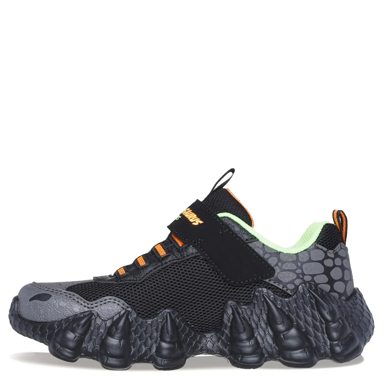 Sneakers & Athletic*Skechers Boy's , Skech-O-Saurus - Rapid-Dino Sneaker - Little Kid Black/Lime/Orange