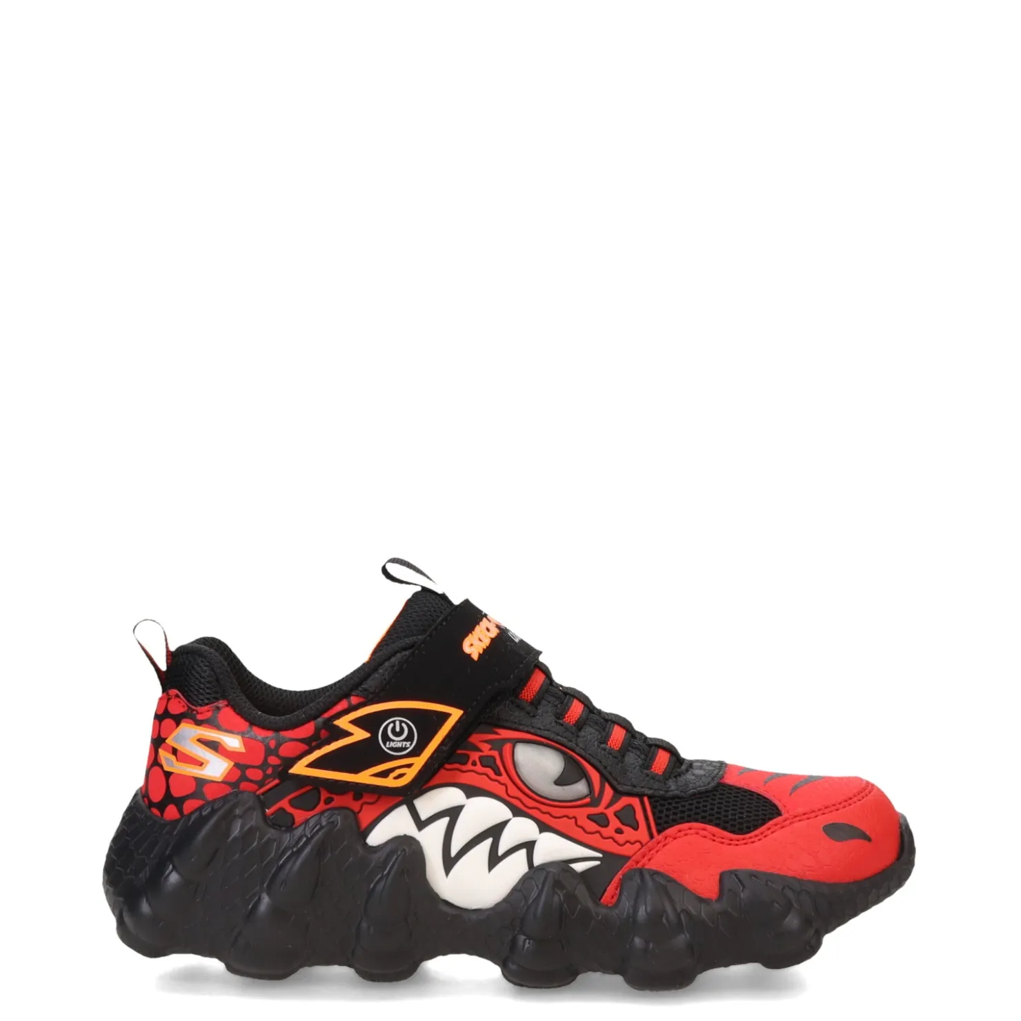 Little Kid (10.5-3)*Skechers Boy's , Skech-O-Saurus - Rapid-Dino Sneaker - Little Kid Red/Black